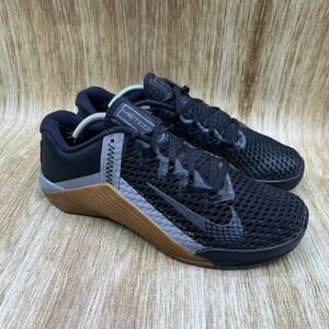 Nike Metcon 6 Men's Size 6.5 Training Shoes Black Silver Gum Sneakers CK9388-002